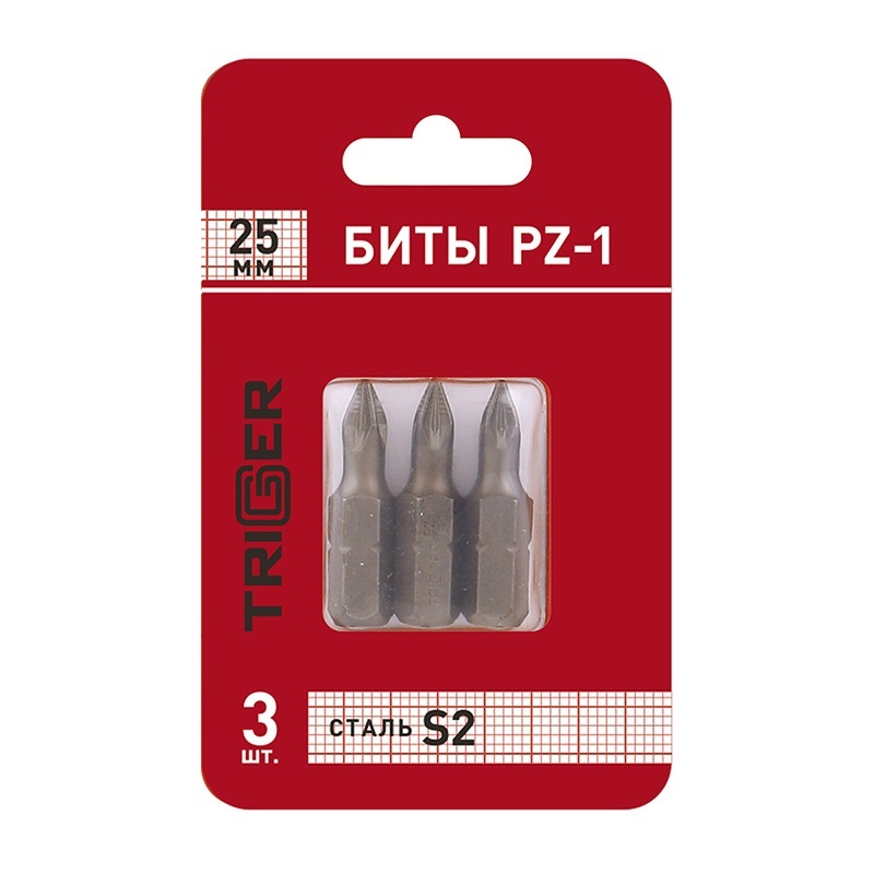 Биты Trigger 84963 Профи PZ-1 25 мм (3 шт.)